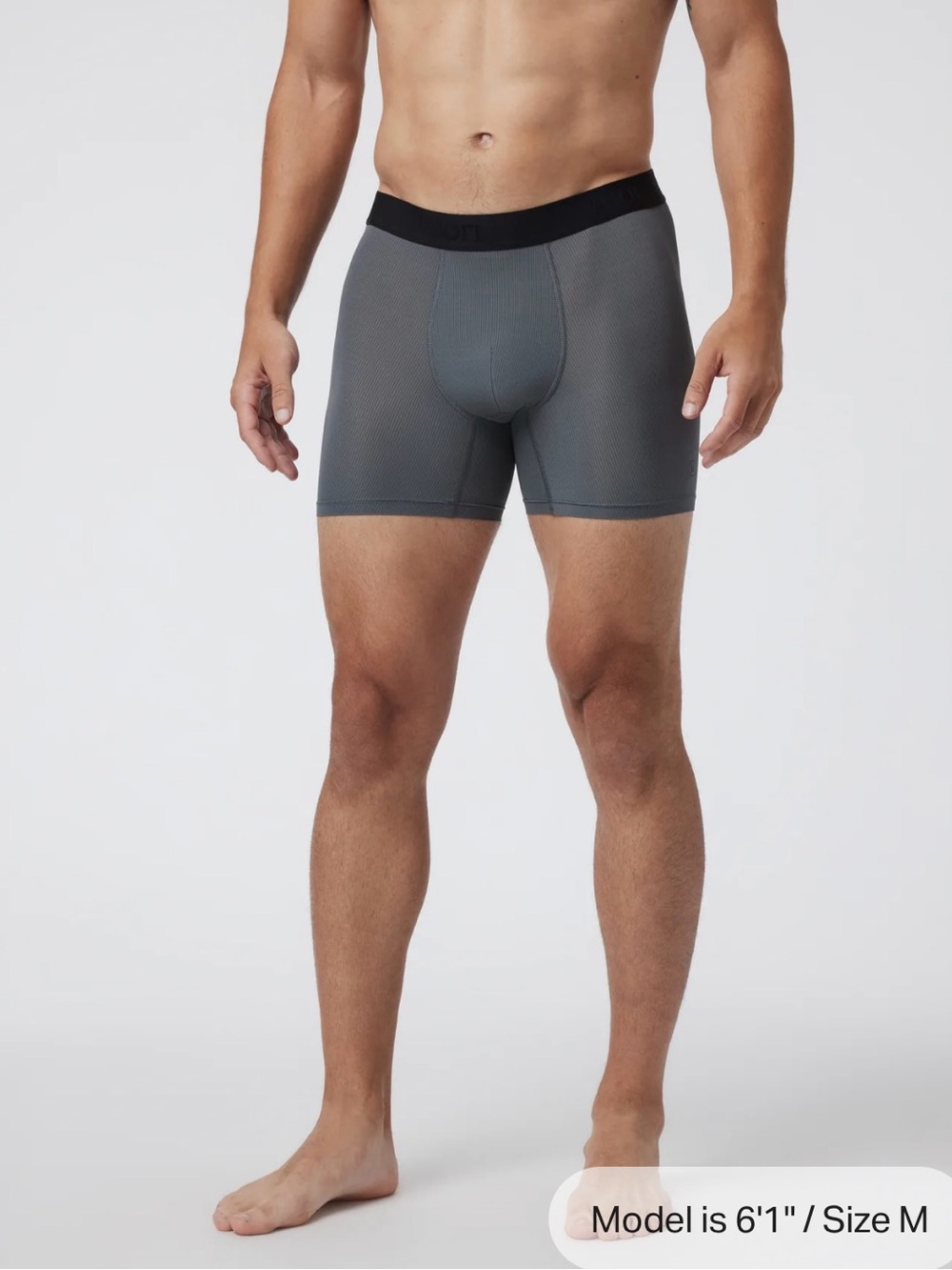 Vuori Men's Grey Performance Boxer Briefs - Breathable Support